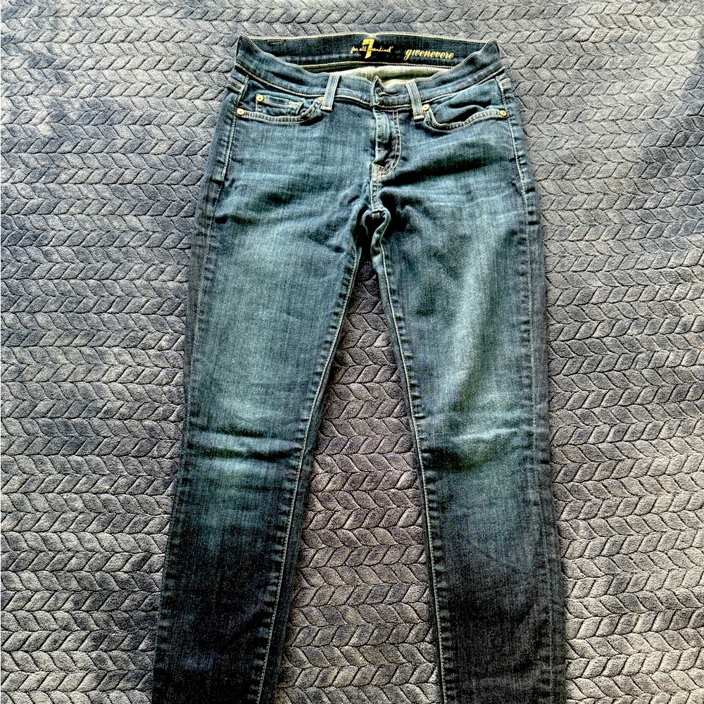 7 for All Mankind brand- blue denim size 27